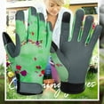 thumbnail image 4 of KYAIGUO Leather Gardening Gloves Flower Gardening Gloves Breathable Back of Hand Soft Garden Work Gloves Lightweight Work Gloves, 4 of 9