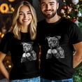 thumbnail image 3 of Camisetas para hombre, camiseta abstracta de algodón con cuello redondo y diseño de perro boxeador, manga corta, divertidas, con arte animal., 3 of 8
