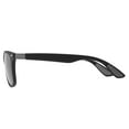 thumbnail image 3 of Piranha Eyewear Plus Classic Square Black Sunglasses with Smoke Lens - Unisex, 3 of 4