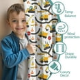 thumbnail image 3 of Blackout Kids Curtains,Cartoon Construction Vehicles Roads Childrens Insulated Curtains Set Of 2,Bedroom Essentials,Toddler Room Decor 42"x54", 3 of 5