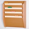 thumbnail image 1 of Wooden Mallet CH17-4LO 4 Pocket Legal Size File Holder in Light Oak, 1 of 3