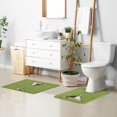 thumbnail image 6 of Yayeee Bath Rugs for Bathroom Floor Set of 2 Non Slip Fluffy Soft Absorbent Mat, Light Black Martini, 6 of 7