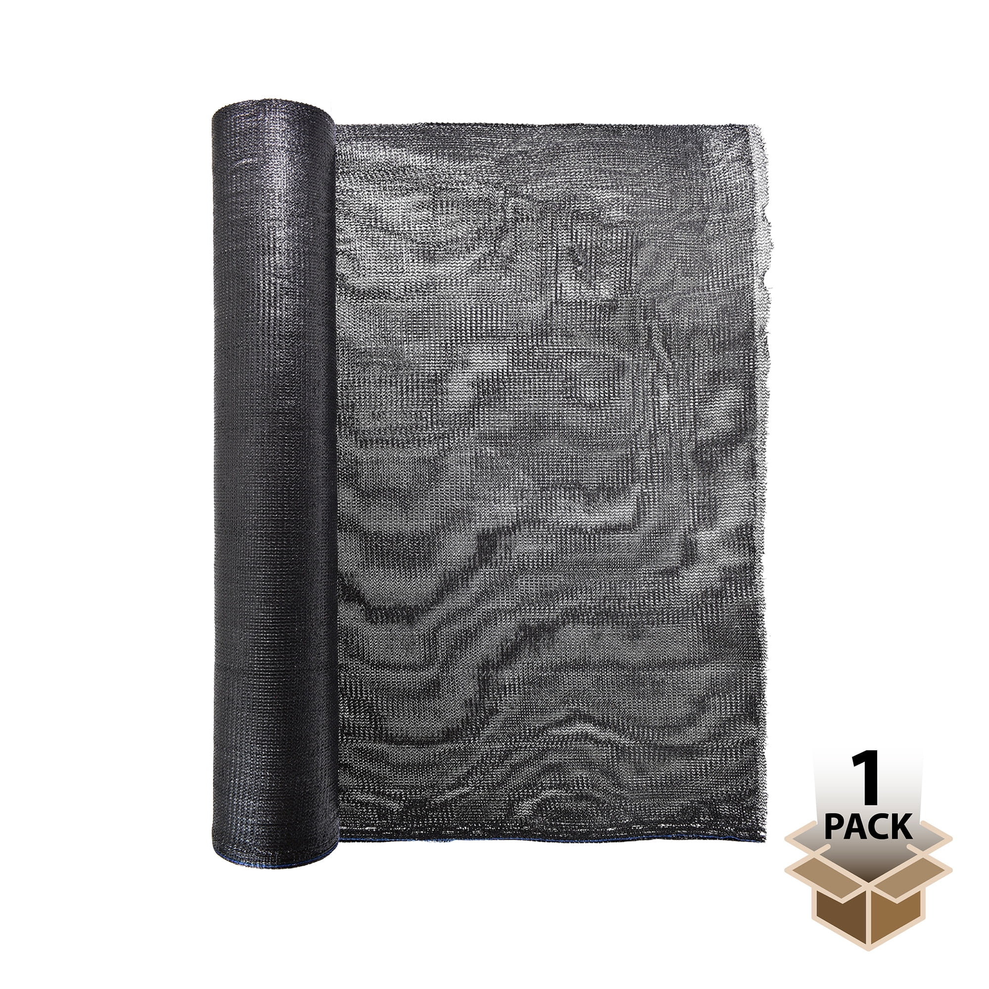 Black Heavy-Duty Privacy Screen Fabric 6ft x 50ft by Screenguard