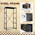 thumbnail image 4 of Gothic Dresser for Bedroom with 4 Storage Drawers Black Rabbit Winter Forest Golden Stars Night Sky Dressers Chest of Drawers Steel Framed Fabric Closet Organizers for Dorm Entryway, 4 of 8