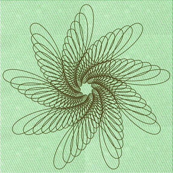 Ahgly Company Indoor Square Patterned Mint Green Area Rugs, 8' Square