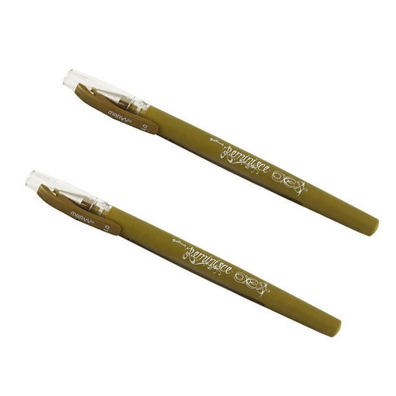 Marvy Uchida Gel Pens, 0.7 mm, Gold, 2/Pack