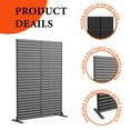 thumbnail image 2 of BeesClover Freestanding Outdoor Privacy Screen Panel for Patio, Balcony & Garden – Metal Decorative Divider, Weather-Resistant, Includes Stand & Accessories, 2 of 7