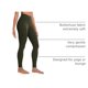 thumbnail image 4 of Pantalones CRZ YOGA Leggings Butterluxe de Cintura Alta 28" Oliva Talla S, 4 of 5