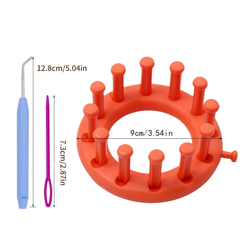 CIYISON Weaving Weave Knitting Kits Plastic Sweater Sock Hat Scarf Scarves Maker Long NeedleHook DIY Weaving Tool for Beginners