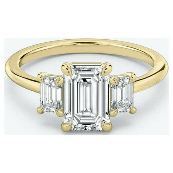 2.00 CT Excellent Cut Octagon Moissanite Diamond Ring / Engagement Ring /18K White Gold Plated Wedding Ring / Anniversary Ring / Jewelry Ring