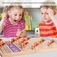 thumbnail image 3 of BQBQERT Horse Race Board Game Indoor and Outdoor Board Games Wood Race Game Board with 11 Wood Horses Easy to Use, 3 of 10