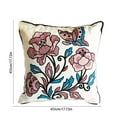 thumbnail image 3 of Funda de almohada con bordado floral estéreo, funda de almohada para sofá, funda de cojín para sala de estar, adornos decorativos, 3 of 5