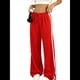 thumbnail image 2 of Pantalones Deportivos Holgados de Pierna para Mujer, Tiro Bajo, Estilo Y2K, con Cordón Ajustable Rojo S, 2 of 10