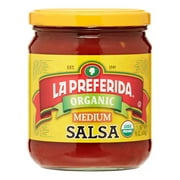 La Preferida Organic Salsa, Medium, 16.0 Oz