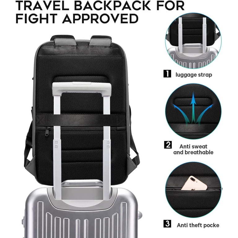 Bange commuter backpack Amazon.com: BANGE Business Smart Backpack for Men and Women  main image 4