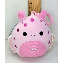 Squishmallow 3.5" Shabnam Sea Slug Soft Pink Sea Life Plush Clip