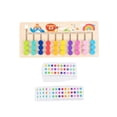 thumbnail image 4 of Milaget Montessori Learning Toys Slide Puzzle Family Game Color and Shape Matching Brain 10 Color, 4 of 9