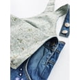 thumbnail image 5 of KIDSCOOL Toddler Kids Denim Overalls Baby Embroidered Washed Jean Romper,Blue,2-3 Years, 5 of 7