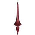 thumbnail image 1 of Vickerman 12" Burgundy Matte/Glitter Finial Drop Christmas Ornament, 1 of 1