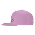 thumbnail image 3 of ZICANCN Alphabet S Pattern Baseball Caps, Trucker Hats for Men And Women, Adjustable Breathable Flat Caps, Pink, 3 of 8