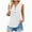 White, variant on Mrat Sleeveless Basic Tight T Shirts Women's Fashion Short Sleeve V-Neck Tops Working Uniform Printing Pocket Blouse Tops Padded Tank Tops for Women S-471 Green S