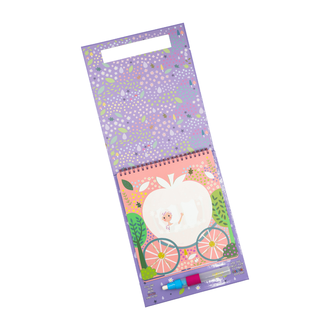 Floss & Rock Fairy Tale Magic Water Easel Pad and Pen, 10 Inch, Multicolor