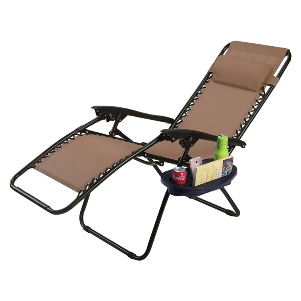 Aimee Lii Outdoor Folding Zero Gravity Reclining Lounge Chair with Utility Tray, Outdoor Patio Furniture, Brown Aimee Lii Outdoor Folding Zero Gravity Reclining Lounge Chair with Utility Tray, Outdoor Patio Furniture, Brown