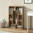 thumbnail image 4 of Costway 2 PCS 7-Cube Geometric Bookshelf with Anti-Toppling Device Modern Open Bookcase Natural, 4 of 10