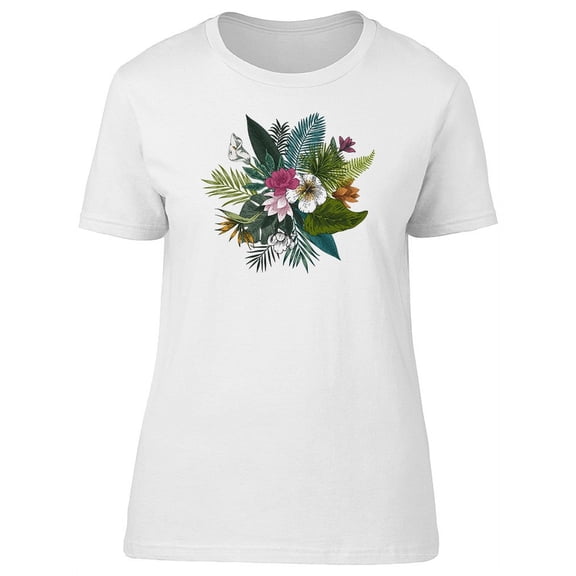 Summer Tropical Plants T-Shirt Women -Image by Shutterstock, Female XX-Large