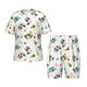 thumbnail image 1 of Balery happy new year Raccoon Conjunto de Pijama Infantil de Manga Corta con Estampado – Ropa de Dormir de Algodón Suave-Small, 1 of 6