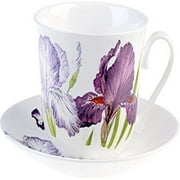 Roy Kirkham Breakfast Cup/Saucer - Iris - Set of 2