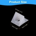 thumbnail image 2 of 30 Pcs Corner Braces, 14x15x10mm Right Angle Brackets with Screws, White, 2 of 6
