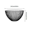 thumbnail image 3 of Metal Wire Fruit Vegetable Snack Tray Bowl Basket, Kitchen Storage Rack Multi Purpose Organizer For Dining Table Countertop Pantry Household Use Suitable For Holding Fruits Vegetables, 3 of 8
