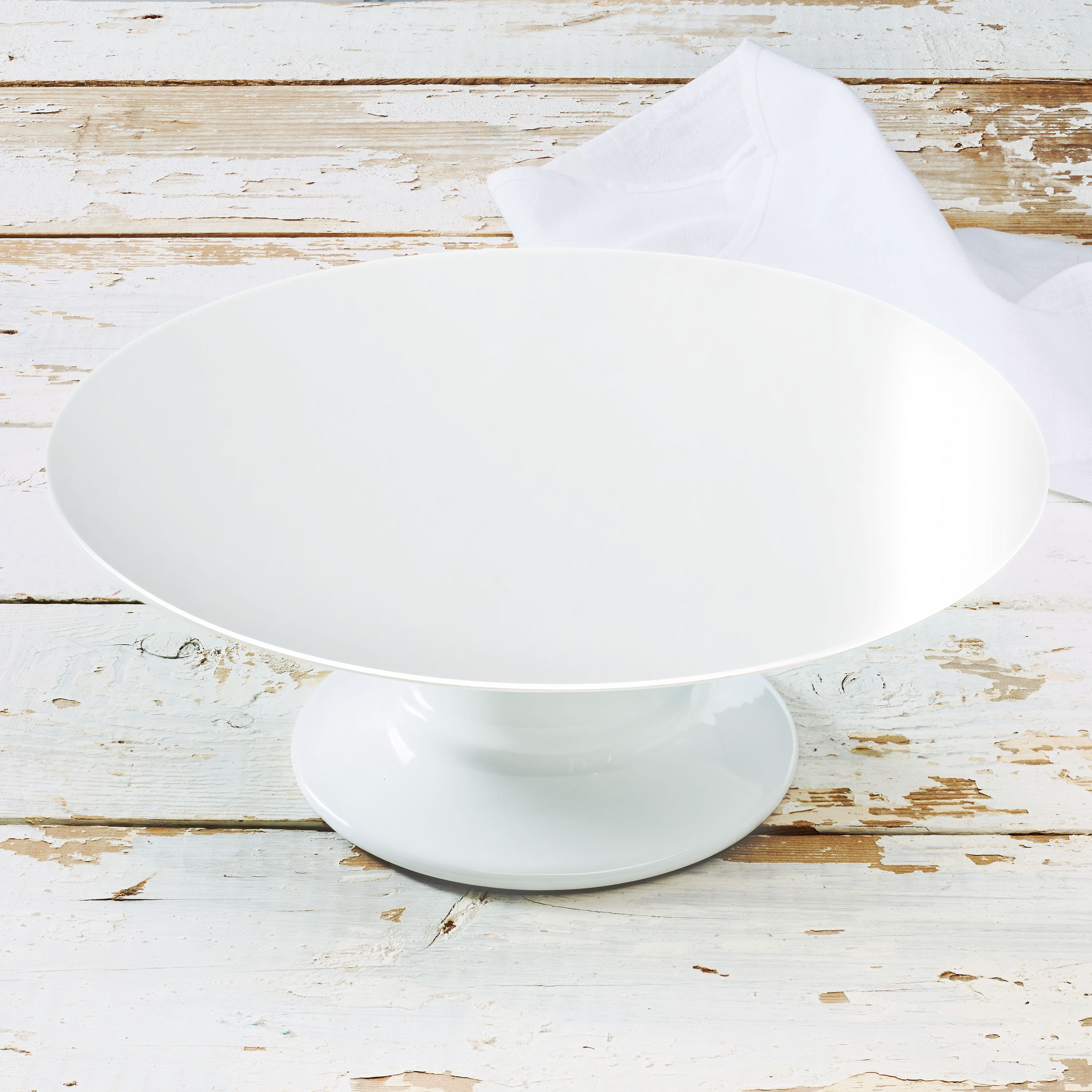 White Porcelain Collection 11.5" Cake Stand