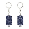 thumbnail image 2 of Goofa Hawaiian Style Printed Rectangular Metal Keychain Bag Charm Floral Charm for Purse Keys Metal Keyring Gift for Women Accessories, 2 of 7