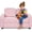 Pink, variant on Costzon Kids Couch, 2 seat Toddler Armrest Chair w/Teddy Fleece Upholstery & Solid Wooden Frame, Double seat Children's Sofa for Preschool, Bedroom, Playroom, Daycare, Ideal Gift for Girls Boys
