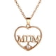thumbnail image 4 of Collar para mamá Ehuebsd con colgante de corazón de amor oro, 4 of 6