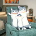 thumbnail image 5 of BenBen Long Cat Plush Pillow, Cat Stuffed Animal Body Pillow for Kids,20 in, Easter Basket Stuffers, 5 of 9