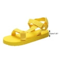 thumbnail image 5 of Zapatos de mujer para mujer Sandalias planas de color sólido Sandbeach Sandalias de playa informales Wmkox8yii  nm3162, 5 of 5