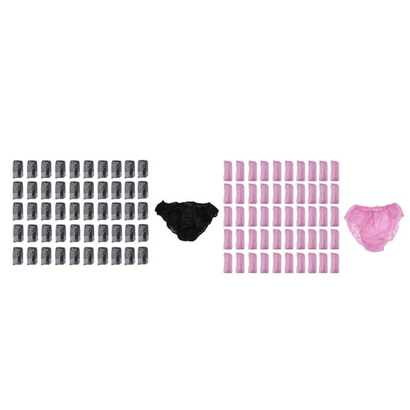 100 Piezas de Ropa Interior Desechable para Damas, Transpirables, Calzoncillos para masaje, Depilación, Bronceado, Pos Colco Ropa interior desechable