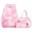 Pink2, variant on CSStudio Marble Print Backpacks for Teen with Lunch Bag and Pencil Case,17"Lightweight Schoolbags for Elementary 6-12 Years Old
