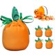 thumbnail image 5 of Bolsa De Dulces Bolsa de dulces de Halloween de 5 uds., bolsa de embalaje con cordón para truco o trato (calabaza naranja) Likrtyny Libre de BPA, 5 of 9