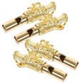 thumbnail image 3 of TEHAUX Golden Brass Animal Shaped whistle with Loud Sound for Outdoor Use and Decorative Purposes 4 Pieces, 3 of 8