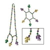 Party Decoration Mardi Gras Beads Choker/bracelet Set 18" and 7"- Pack Of 12