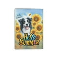 thumbnail image 2 of Border Collie Hello Summer Sunshine Sunflowers Spring Retro Vintage Travel Passport Wallet Borders Dog Lovers Gifts Idea PU Leather Passport Holder Cover - 00008, 2 of 5