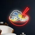 thumbnail image 2 of Handmadetneonsign Wave Ramen Neon Sign, Japanese Ramen Noodles Led Sign, Ramen Noodle Bowl Neon, 2 of 5