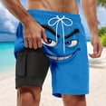 thumbnail image 1 of Men's Beach Shorts for Summer Swim Trunks with Print Double Layer Design for Surf and Pool Activities, 1 of 3