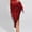 Red, variant on Belly Dance Hip Scarf Skirt Fringe Sequin Wrap Latin Salsa Costume Waist Shawl for Women Performance