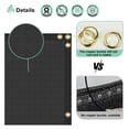 thumbnail image 4 of 5' x 37' Black Privacy Fence Screen Heavy Duty Windscreen Mesh Fencing Shade Fabric with Brass Grommets for Outdoor Fence Garden Patio Swimming Pool, 4 of 8