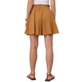 thumbnail image 3 of INSPIRE CHIC Summer Shorts for Women Casual Drawstring High Waist Wide Leg Vacation Beach Flowy Shorts L Caramel, 3 of 5